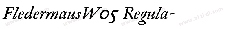 FledermausW05 Regula字体转换